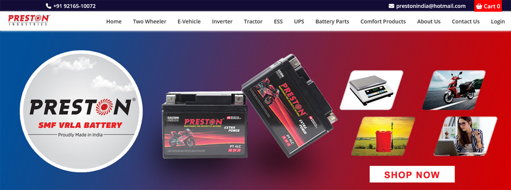 preston batteries